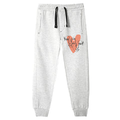 HEART JUNIOR GIRLS OATMEAL COLOR TRACK SUIT