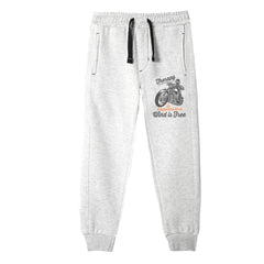 MOTORCYCLE JUNIOR BOY OATMEAL COLOR TRACK SUIT