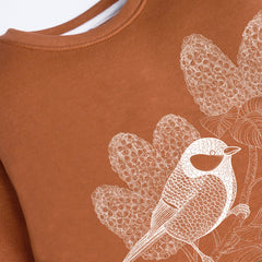 SPARROW LIGHT BROWN GIRLS LONG SLEEVE SWEAT-SHIRT