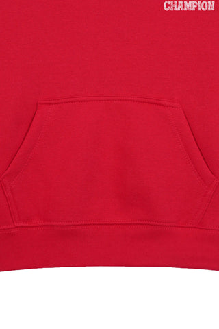 CHAMPION RED BOYS FLEECE HOODIE