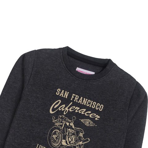 SAN FRANCISCO CHARCOAL BOYS LONG SLEEVE SWEAT-SHIRT
