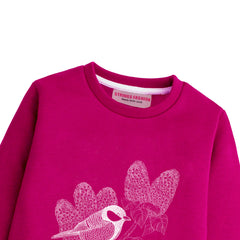 SPARROW RED GIRLS LONG SLEEVE SWEAT-SHIRT