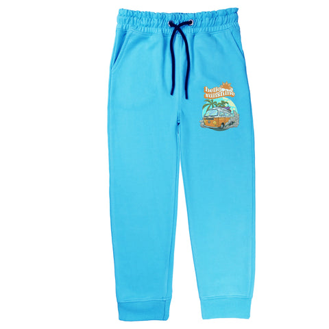 HELLO SUNSHINE JUNIOR BOY SKY BLUE TERYY FABRIC TRACK SUIT