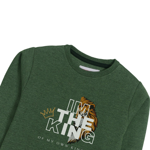 THE KING SWEAT-SHIRT ARMY COLOR