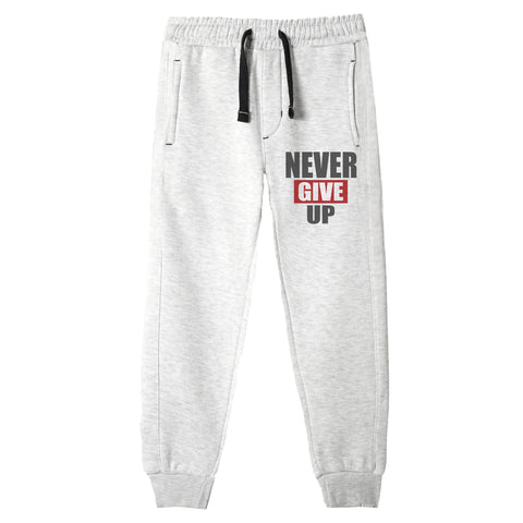 NEVER GIVE UP JUNIOR GIRLS OATMEAL COLOR TRACK SUIT
