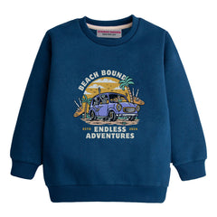 BEACH BOUND NAVY BOYS LONG SLEEVE SWEAT-SHIRT