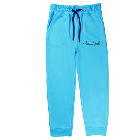 BEAUTIFUL SKY BLUE COLOR GIRLS TERYY FABRIC TRACK SUIT