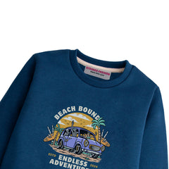 BEACH BOUND NAVY BOYS LONG SLEEVE SWEAT-SHIRT