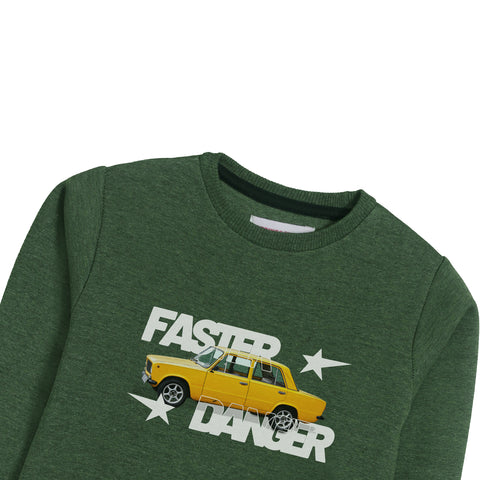 DANGER SWEAT-SHIRT ARMY COLOR