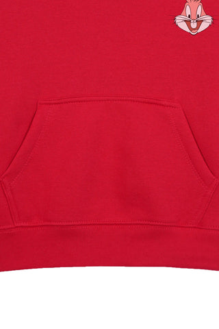 BUG BUNNY RED GIRLS FLEECE HOODIE