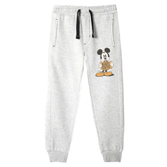 KAFI CUTE MINNIE JUNIOR GIRLS OATMEAL COLOR FLEECE TRACK SUIT