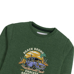 BEACH BOUNCING SWEAT-SHIRT ARMY COLOR