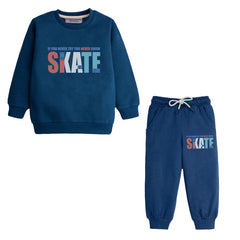 SKATE JUNIOR BOY BLUE HEADER TRACK SUIT