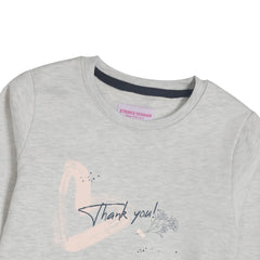 THANK YOU OATMEAL SHADE FLEECE SWEAT-SHIRT