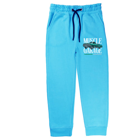 MUSCLE GARAGE JUNIOR BOY SKY BLUE TERYY FABRIC TRACK SUIT