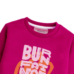 BURN FOR FAT RED COLOR BOYS LONG SLEEVE SWEAT-SHIRT