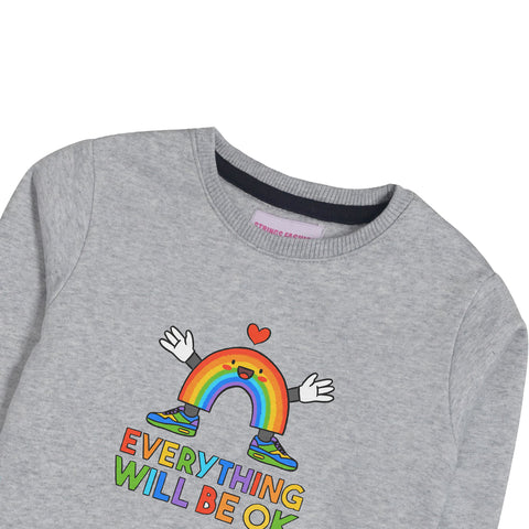 EVERY THING WILL BE OK GREY HEADER BOYS SWEAT-SHIRT