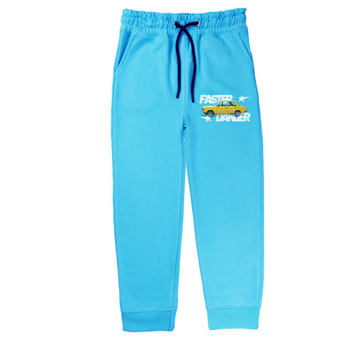 FASTER DANGER JUNIOR BOY SKY BLUE TERYY FABRIC TRACK SUIT