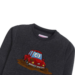 DIRTY CAR CHARCOAL BOYS LONG SLEEVE SWEAT-SHIRT