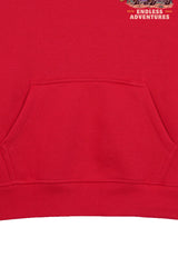 BEACH BOUND RED BOYS FLEECE HOODIE