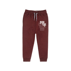 RUN ON THE WILD SIDE JUNIOR BOY BURGUNDY FLEESE TRACK SUIT