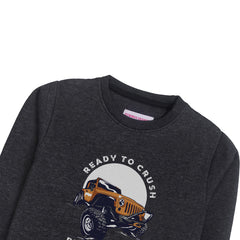 READY TO CRUSH CHARCOAL BOYS LONG SLEEVE SWEAT-SHIRT