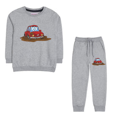 DIRTY CAR JUNIOR BOY GREY HEADER TRACK SUIT