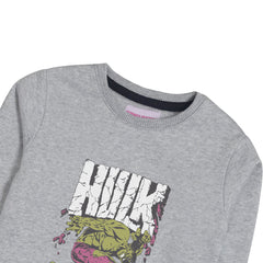 HULK GREY HEADER BOYS SWEAT-SHIRT