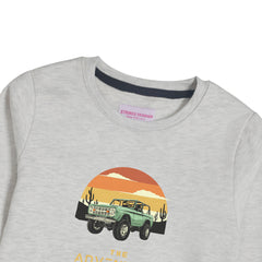 THE ADVENTURE OATMEAL BOYS LONG SLEEVE SWEAT-SHIRT