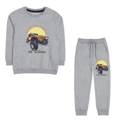 READY TO CRUSH JUNIOR BOY GREY HEADER TRACK SUIT