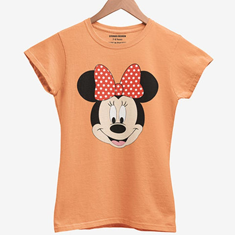 MINNIE 2 JUNIOR ORANGE COLOR GIRLS T.SHIRT