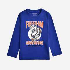 Digital Printed Freedom Adventure Junior Boys Long Sleeve T.Shirt