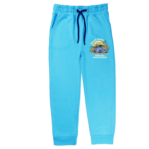 BEACH BOUND JUNIOR BOY SKY BLUE TERYY FABRIC TRACK SUIT
