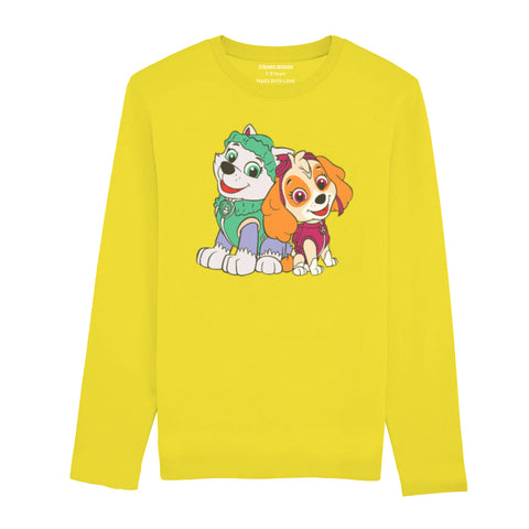 PAW JUNIOR BLAZING YELLOW COLOR GIRLS LONG SLEEVE T.SHIRT