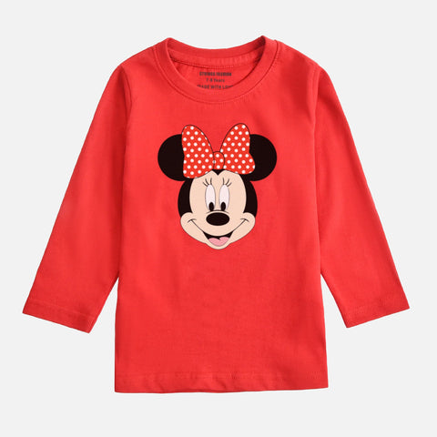 MINNIE JUNIOR GIRLS FIESTA LONG SLEEVE T-SHIRT