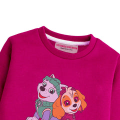 PAW RED GIRLS LONG SLEEVE SWEAT-SHIRT