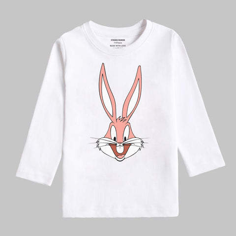 Digital Printed Bug Bunny Junior Girls Long Sleeves T.shirt