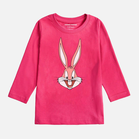 Digital Printed BUG Bunny Junior Girls Long Sleeve T.Shirt