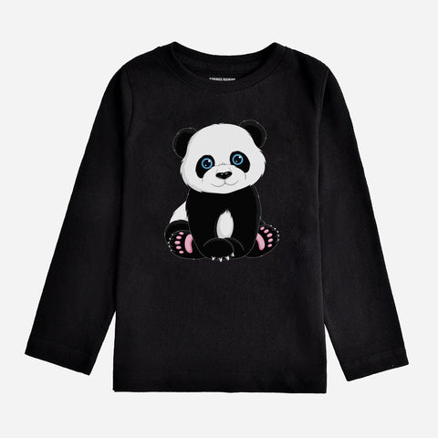 CUTE PANDA JUNIOR BOYS LONG SLEEVE T-SHIRT