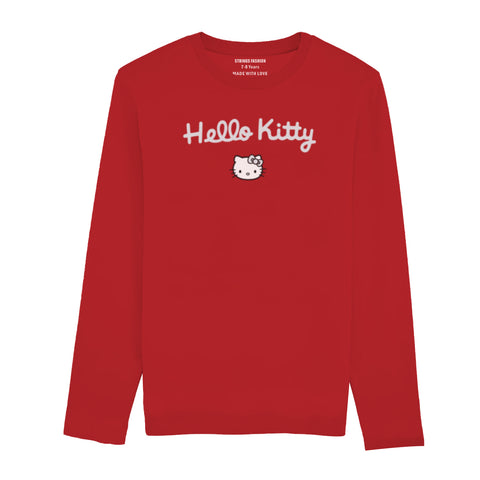 HELLO KITTY JUNIOR FEIRY RED COLOR GIRLS LONG SLEEVE T-SHIRT