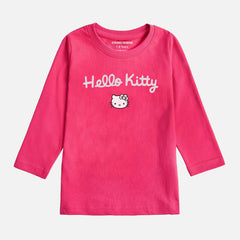 Digital Printed Hello Kitty Junior Girls Long Sleeve T.Shirt