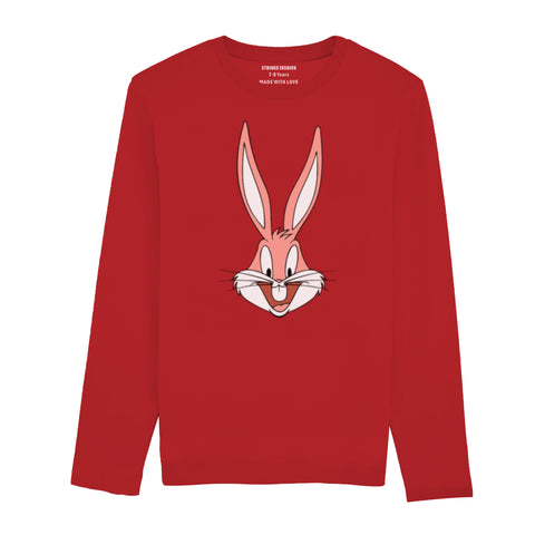 BUG BUNNY JUNIOR FEIRY RED COLOR GIRLS LONG SLEEVE T-SHIRT