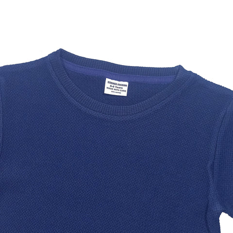 NAVY JACQUARD FABRIC BOYS T-SHIRT