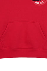 FEEL THE SPEED RED BOYS FLEECE HOODIE