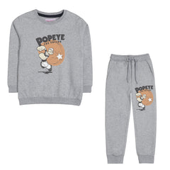 POPEYE JUNIOR BOY GREY HEADER TRACK SUIT