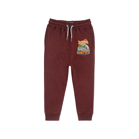 HELLO SUNSHINE JUNIOR BOY BURGUNDY COLOR TRACK SUIT
