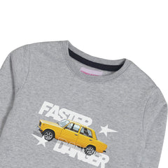 FASTER DANGER GREY HEADER BOYS SWEAT-SHIRT