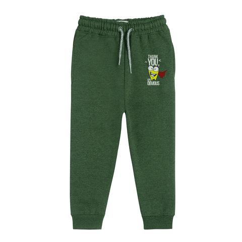 THANK YOU JUNIOR BOY ARMY COLOR FLEECE TRACK SUIT