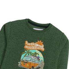 SUN SHINE SWEAT-SHIRT ARMY COLOR