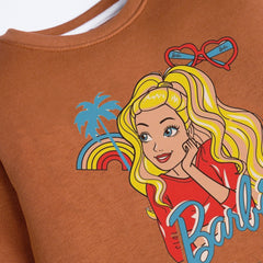 BARBIE LIGHT BROWN GIRLS LONG SLEEVE SWEAT-SHIRT
